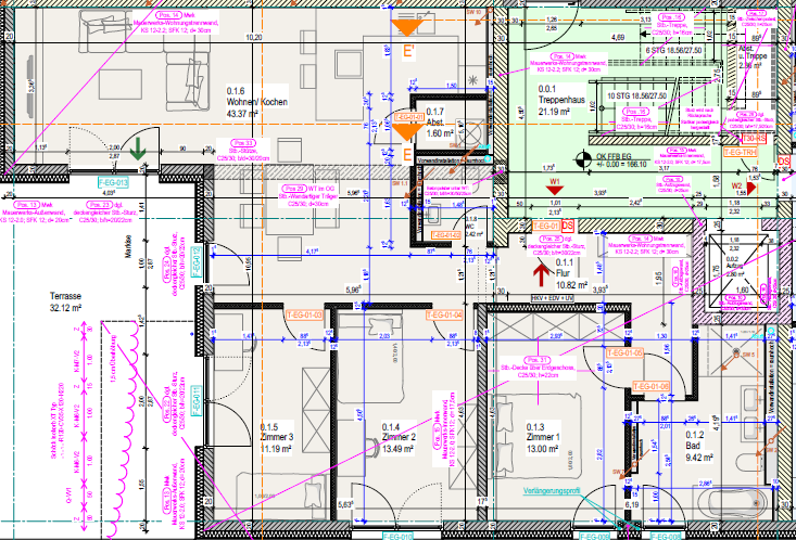 Etagenwohnung Lahnau - 4 Zimmer, 121 m&sup2;, 1.330&euro; | Angebot:25933330