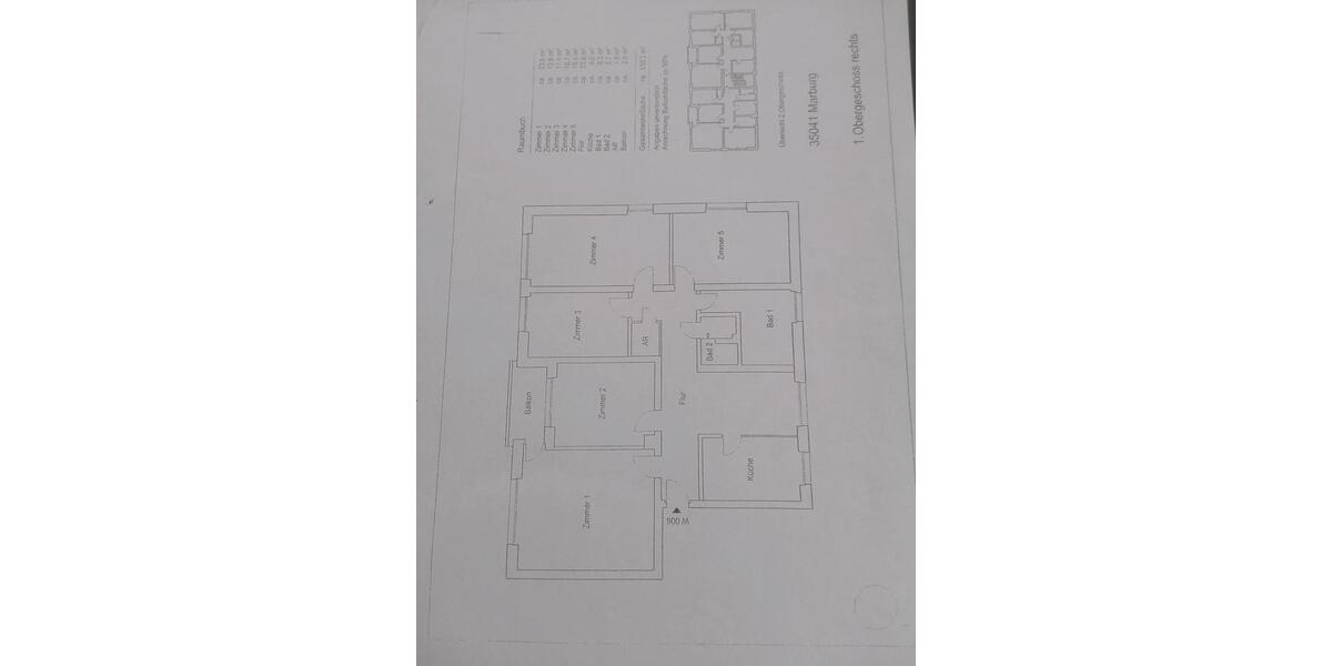 Etagenwohnung Marburg Marbach - 5 Zimmer, 130 m&sup2;, 1.400&euro; | Angebot:25983150