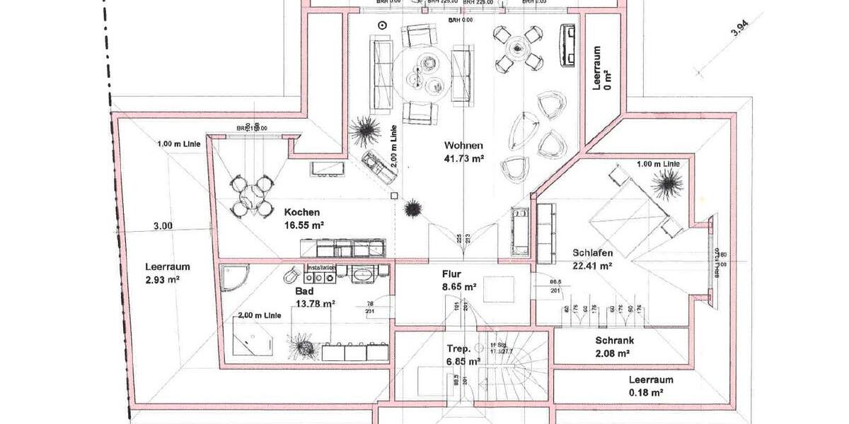 Dachgeschoßwohnung Marburg - 2.5 Zimmer, 115 m&sup2;, 1.700&euro; | Angebot:25975099