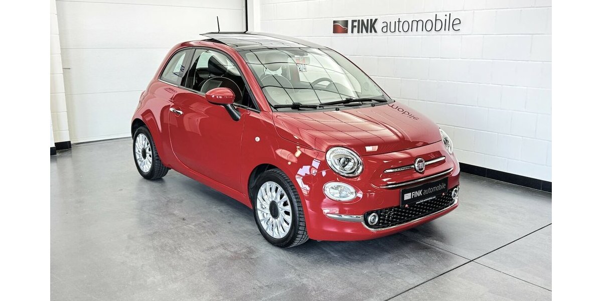 Fiat 500 0.9 TwinAir Lounge Schiebedach Klima PDC 50.900 km 9.595 &euro; Lich 35423