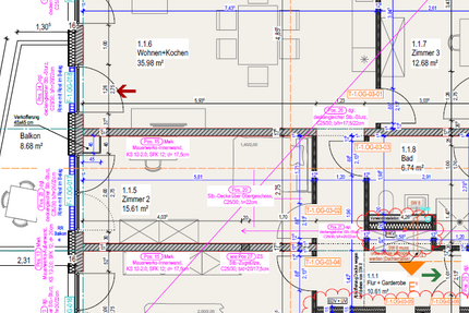 Wohnung Lahnau - 4 Zimmer, 112 m&sup2;, 1.290&euro; | Angebot:25933328