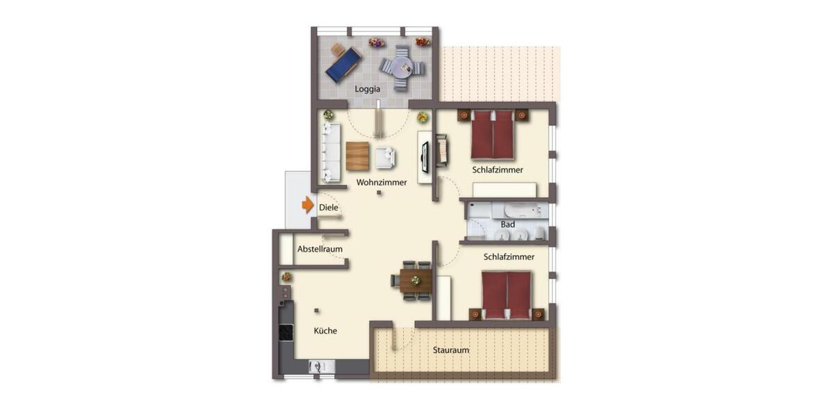 Dachgeschoßwohnung Staufenberg - 3 Zimmer, 96 m&sup2;, 240.000&euro; | Angebot:25390607