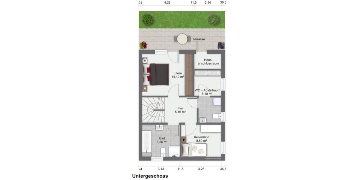 Doppelhaushälfte Grävenwiesbach - 4 Zimmer, 108 m&sup2;, 349.000&euro; | Angebot:26960072