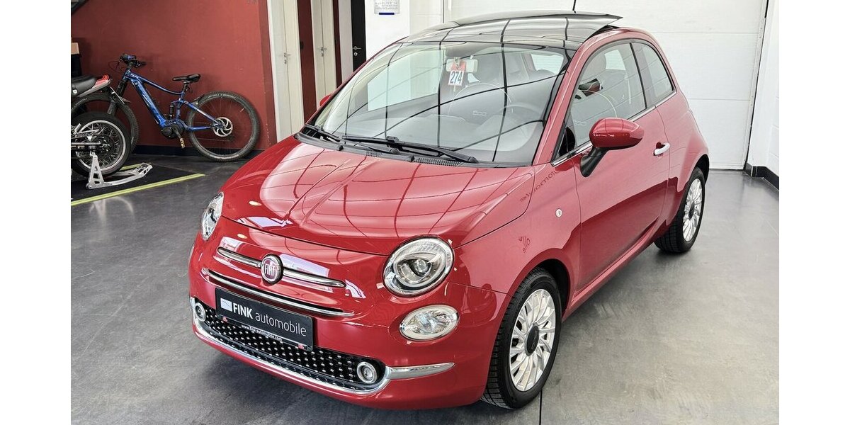 Fiat 500 0.9 TwinAir Lounge Schiebedach Klima PDC 50.900 km 9.595 &euro; Lich 35423