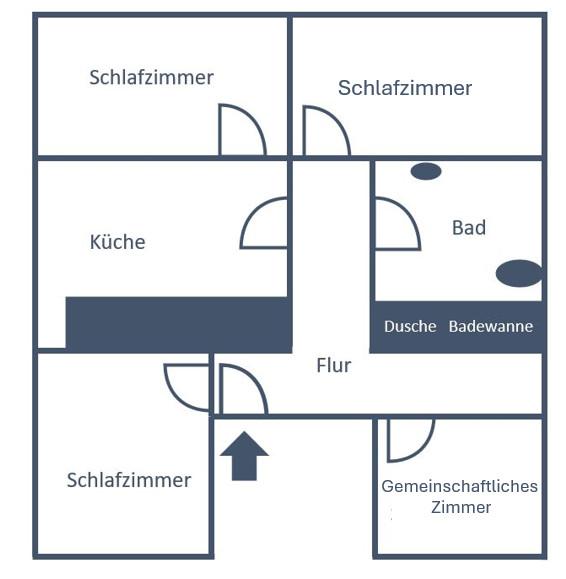 Dachgeschoßwohnung Buseck - 1 Zimmer, 17 m&sup2;, 400&euro; | Angebot:24799997