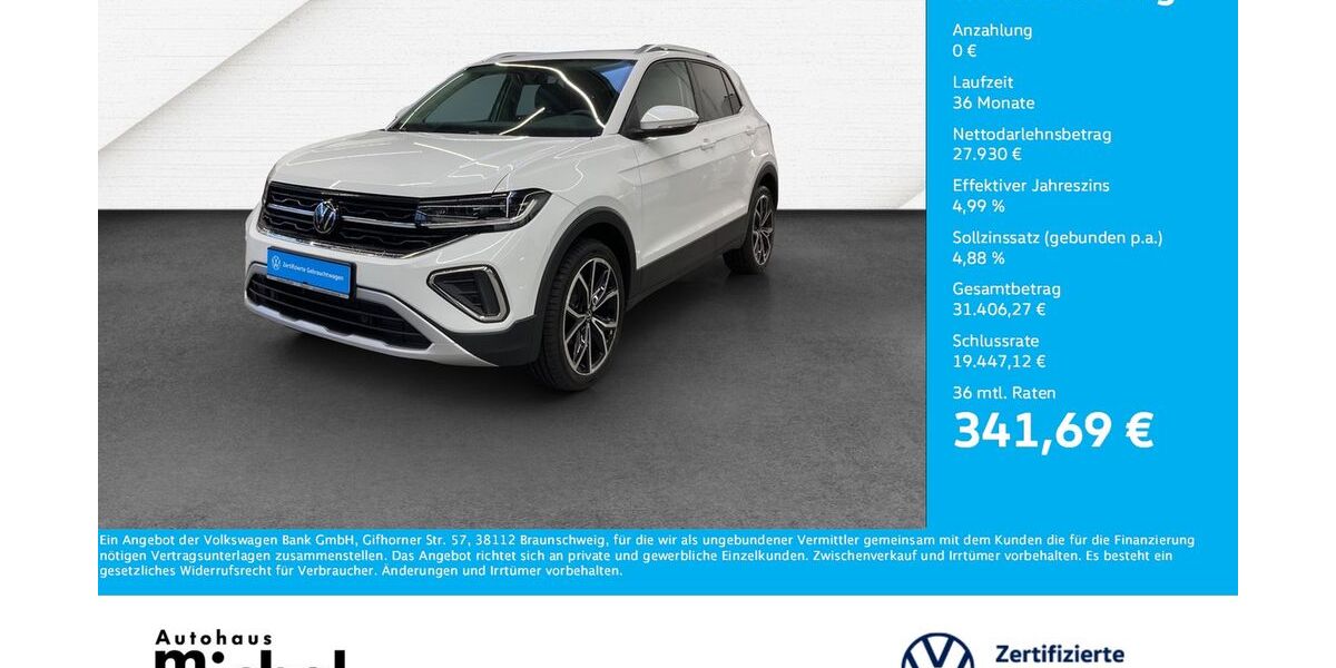 VW T-Cross 3.200 km 27.930 &euro; Gießen 35394