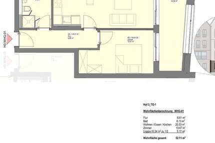 Wohnung Wetzlar - 2 Zimmer, 52 m&sup2;, 780&euro; | Angebot:23750313