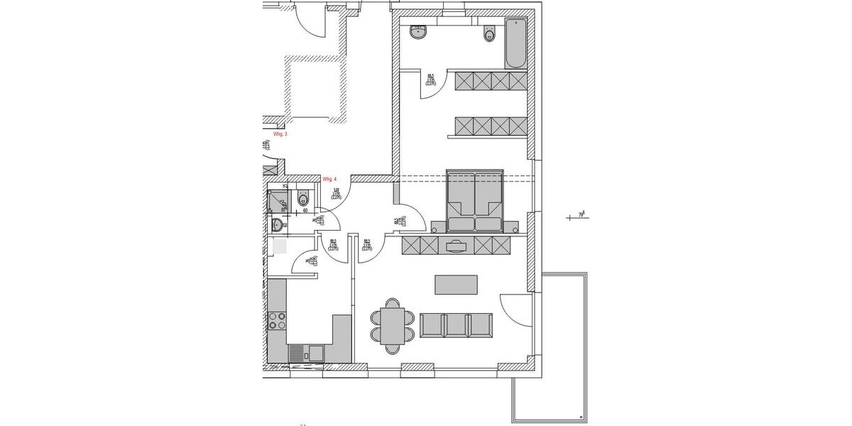 Etagenwohnung Gießen - 3 Zimmer, 90 m&sup2;, 1.050&euro; | Angebot:25964594