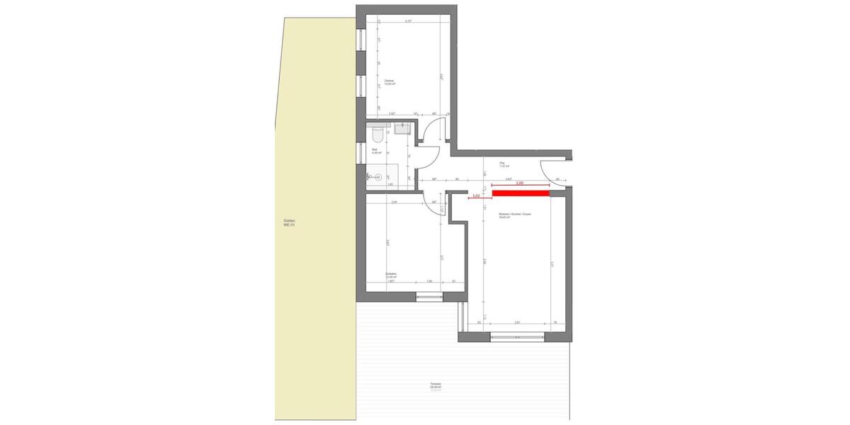 Erdgeschoßwohnung Friedberg (Hessen) - 2.5 Zimmer, 71 m&sup2;, 1.100&euro; | Angebot:26039085