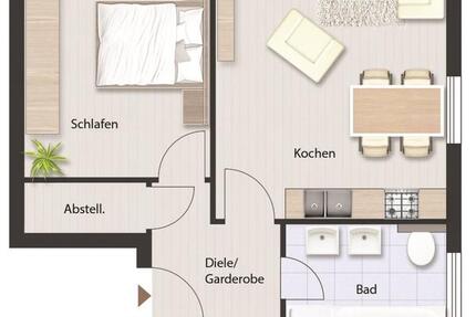 Wohnung Ebsdorfergrund - 3 Zimmer, 77 m&sup2;, 1.080&euro; | Angebot:25917659