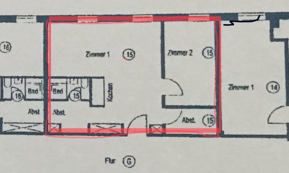 Etagenwohnung Marburg Biegenviertel - 2.5 Zimmer, 53 m&sup2;, 890&euro; | Angebot:24874023
