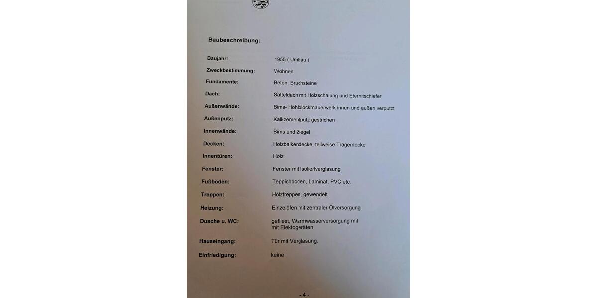 Einfamilienhaus Herborn - 13 Zimmer, 300 m&sup2;, 175.000&euro; | Angebot:25957476