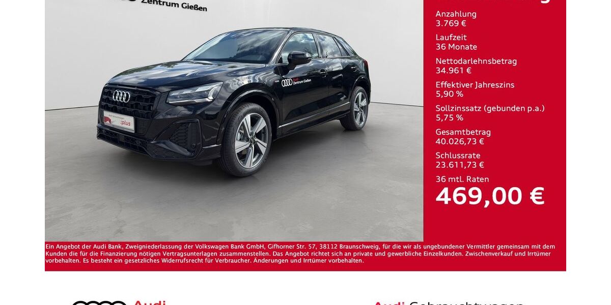 Audi Q2 5.000 km 37.830 &euro; Giessen 35394
