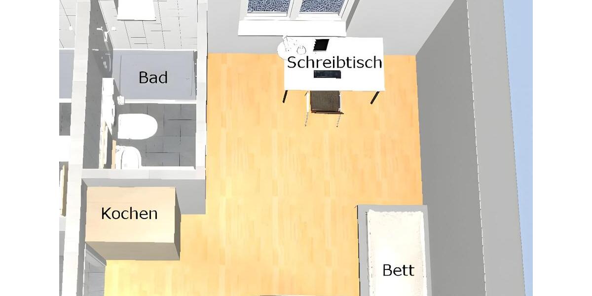 Etagenwohnung Gießen Anneröder Siedlung - 1 Zimmer, 15 m&sup2;, 290&euro; | Angebot:25932471