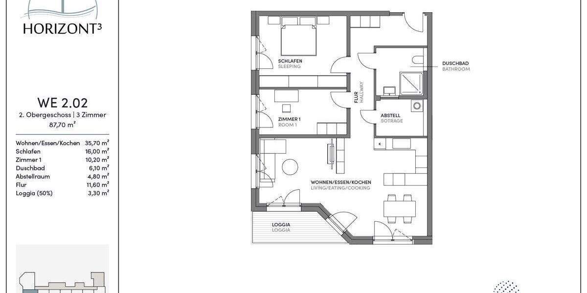 Etagenwohnung Ober-Mörlen Mörlen - 3 Zimmer, 87 m&sup2;, 447.000&euro; | Angebot:25712235
