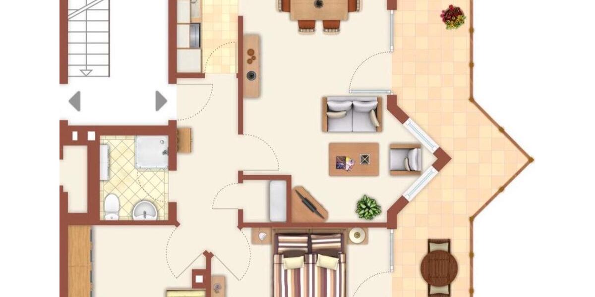 Etagenwohnung Waldsolms - 3 Zimmer, 70 m&sup2;, 640&euro; | Angebot:25887662