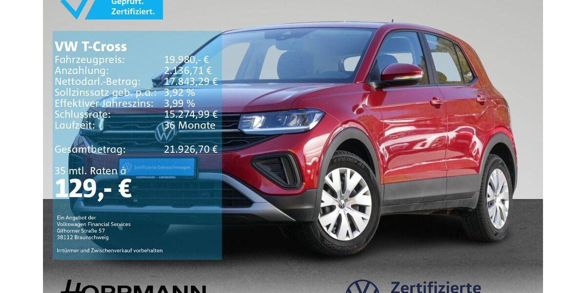 VW T-Cross 6.324 km 19.980 &euro; Herborn 35745