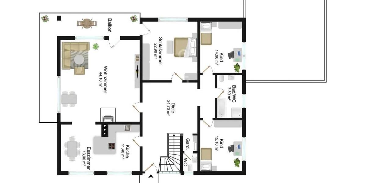 Erdgeschoßwohnung Braunfels - 5 Zimmer, 160 m&sup2;, 315.000&euro; | Angebot:25174227
