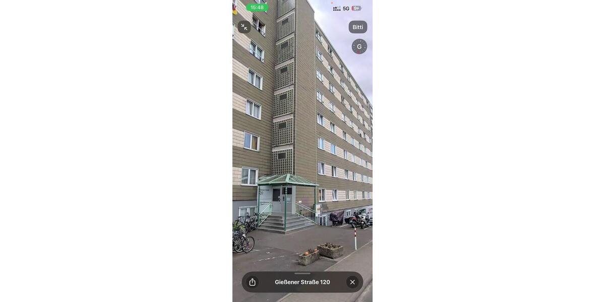 Etagenwohnung Gießen Wieseck - 1 Zimmer, 20 m&sup2;, 600&euro; | Angebot:26681494