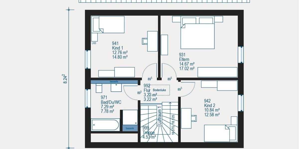 Modernes projektiertes Einfamilienhaus - individuell nach Ihren Vorstellungen - Einfamilienhaus Biebertal | Angebot:27293982