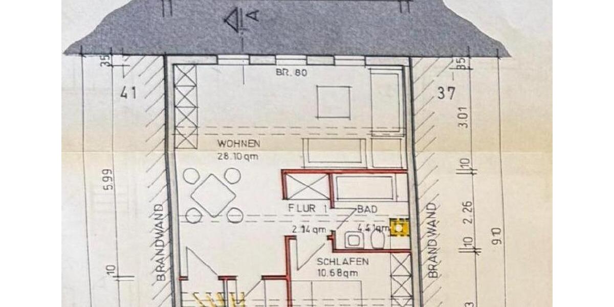 Etagenwohnung Wetzlar Altenberger Straße - 2 Zimmer, 54 m&sup2;, 700&euro; | Angebot:26650714