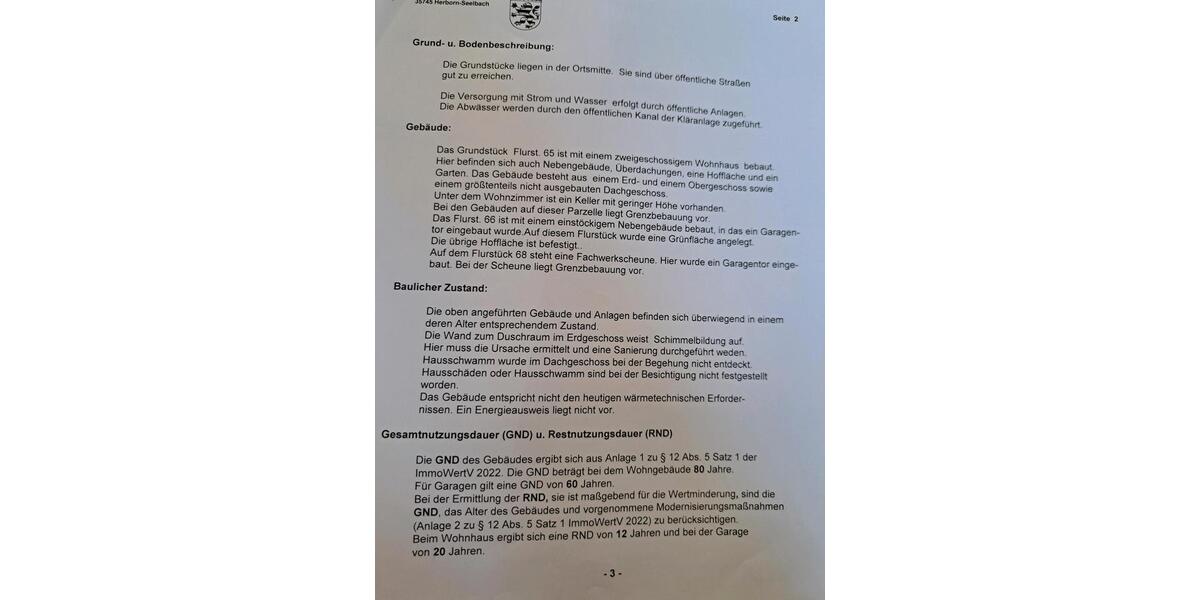 Einfamilienhaus Herborn - 13 Zimmer, 300 m&sup2;, 175.000&euro; | Angebot:25957476