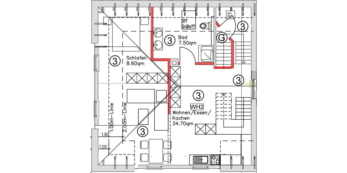 Etagenwohnung Löhnberg - 1 Zimmer, 51 m&sup2;, 1.020&euro; | Angebot:25255565