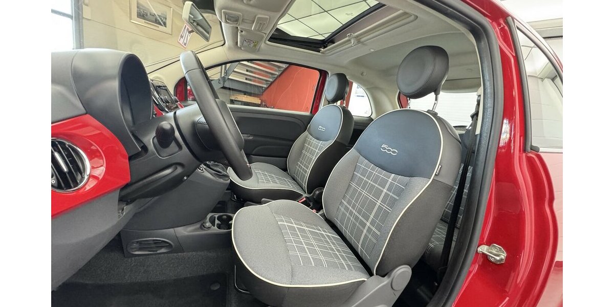 Fiat 500 0.9 TwinAir Lounge Schiebedach Klima PDC 50.900 km 9.595 &euro; Lich 35423