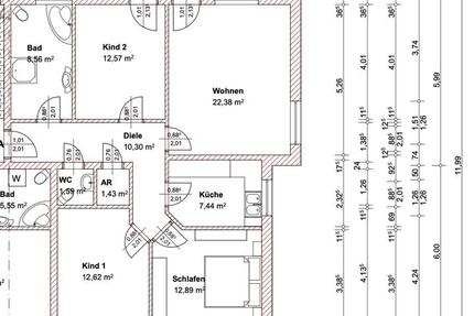 Wohnung Biebertal - 4 Zimmer, 95 m&sup2;, 364.000&euro; | Angebot:26643505