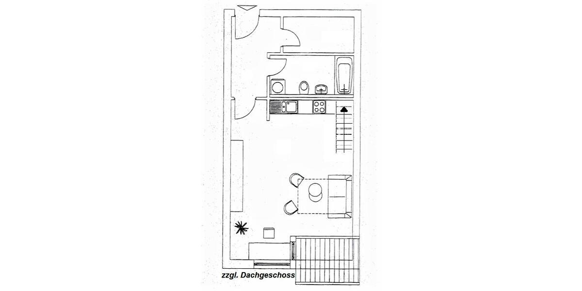 Maisonettenwohnung Marburg Cappel - 2 Zimmer, 60 m&sup2;, 680&euro; | Angebot:26662465