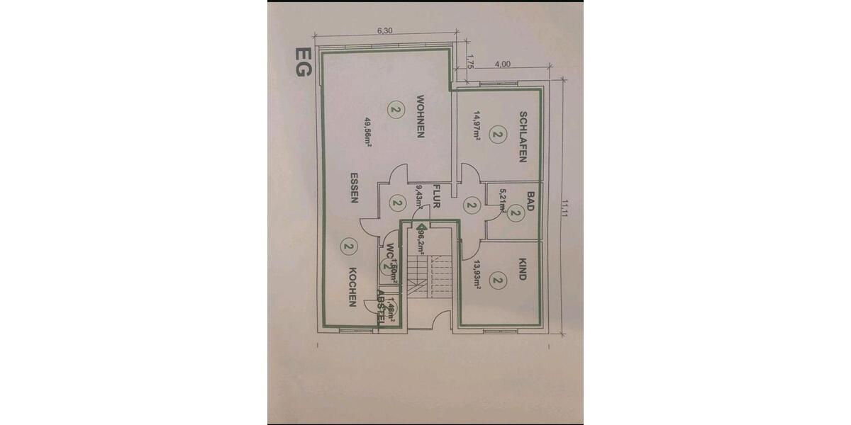 Etagenwohnung Langgöns - 3 Zimmer, 100 m&sup2;, 299.000&euro; | Angebot:25539668
