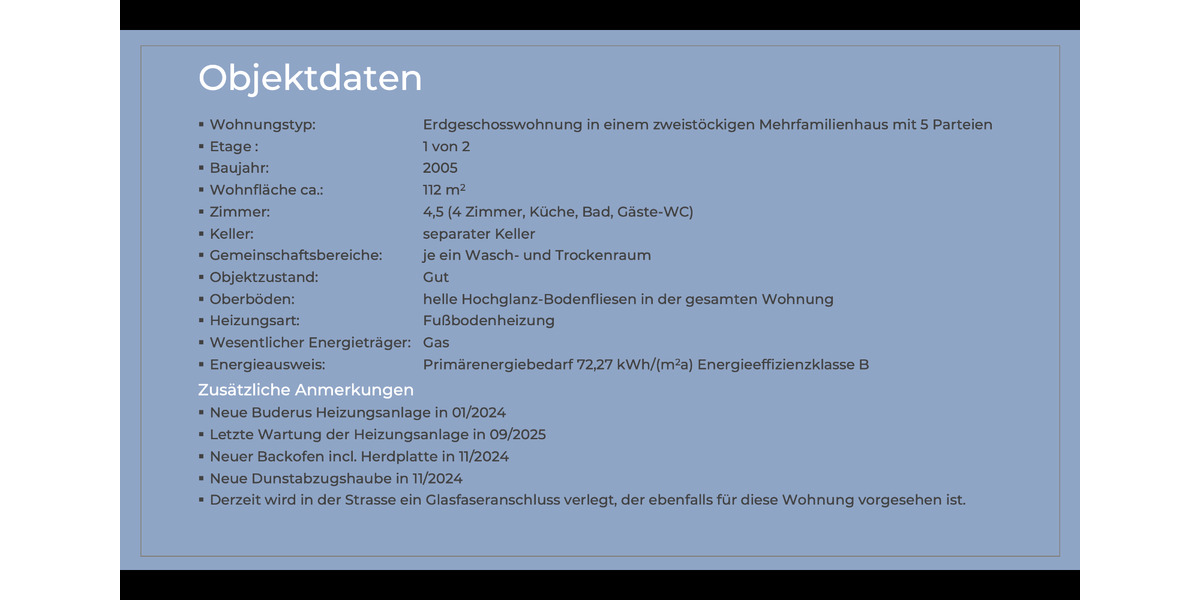 Erdgeschoßwohnung Weilmünster - 4 Zimmer, 112 m&sup2;, 259.000&euro; | Angebot:24847171