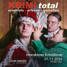 Krimi Total Dinner 07.11.2026 Zum Anker am Dutenhofener See