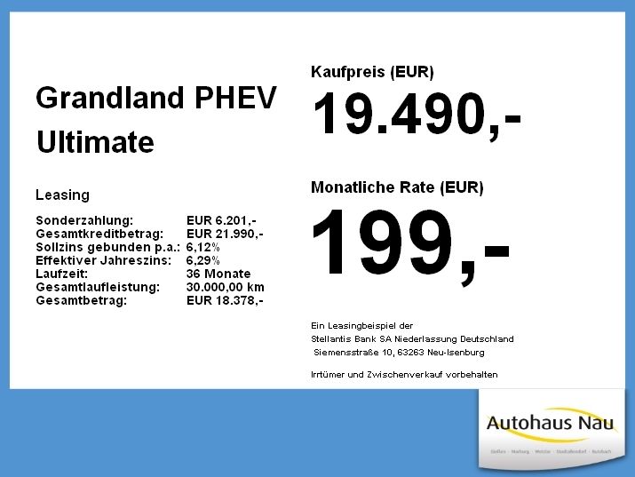Opel Grandland (X) 84.200 km 19.490 &euro; Gießen 35394