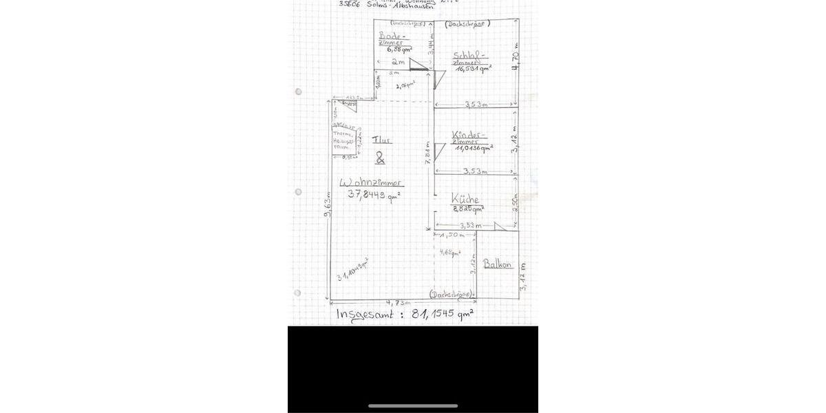 Dachgeschoßwohnung Solms - 3 Zimmer, 82 m&sup2;, 265.000&euro; | Angebot:26665303