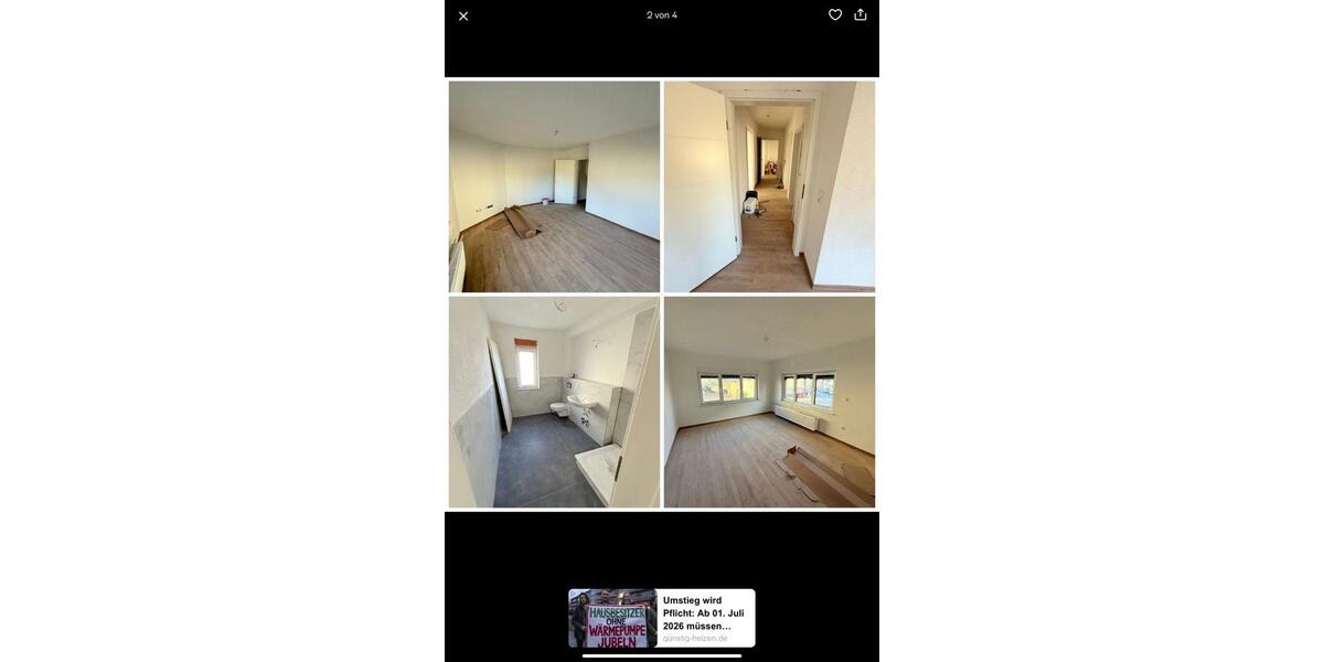 Etagenwohnung Pohlheim - 2 Zimmer, 100 m&sup2;, 875&euro; | Angebot:25830885