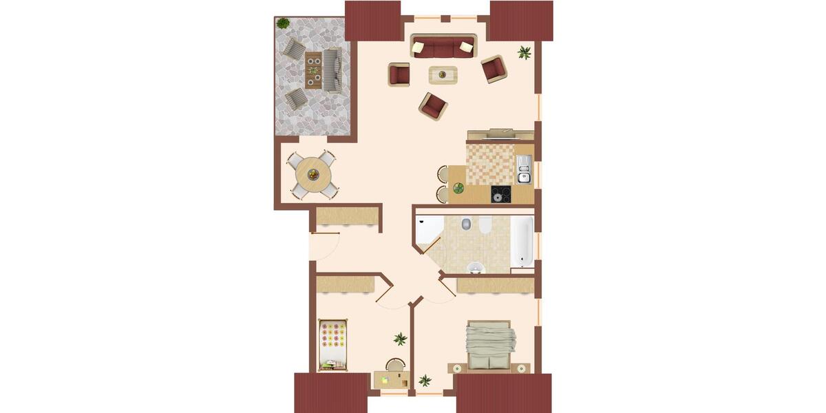 Dachgeschoßwohnung Herborn - 3 Zimmer, 87 m&sup2;, 820&euro; | Angebot:26676766