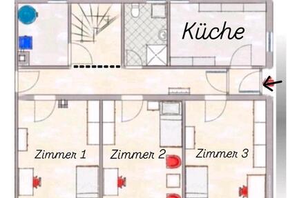 Wohnung Marburg Biegenviertel - 3 Zimmer, 78 m&sup2;, 1.200&euro; | Angebot:26406478