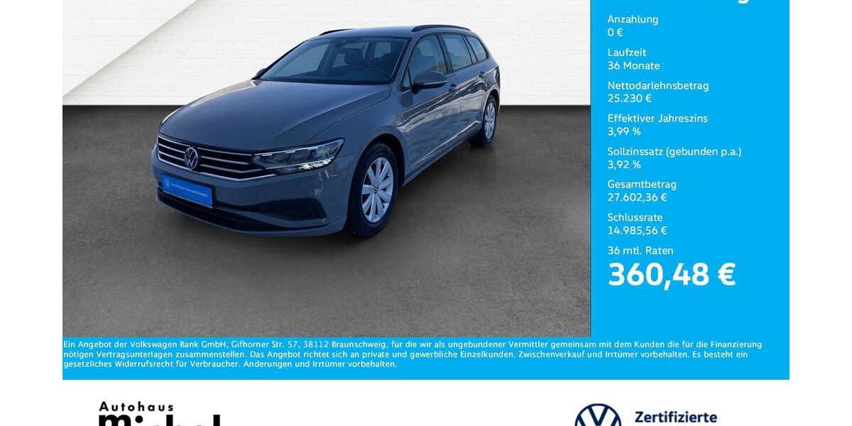 VW Passat Variant 32.550 km 25.230 &euro; Gießen 35394