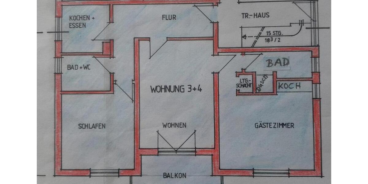 Etagenwohnung Gießen Allendorf - 3 Zimmer, 100 m&sup2;, 970&euro; | Angebot:26262297