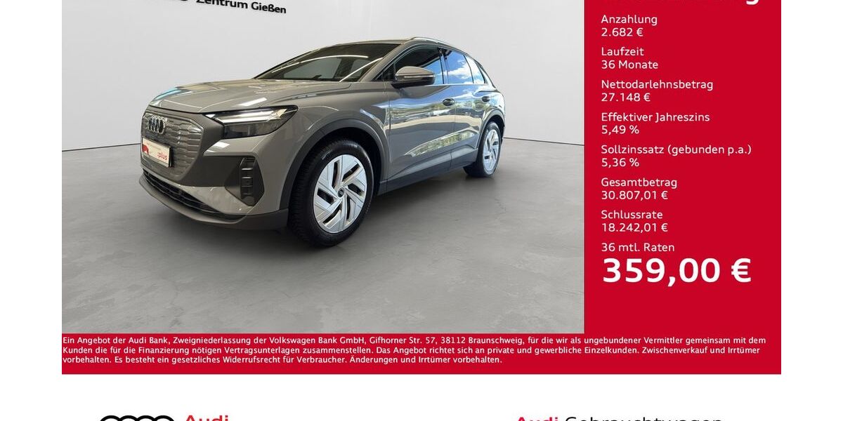 Audi Q4 e-tron 55.000 km 29.830 &euro; Giessen 35394
