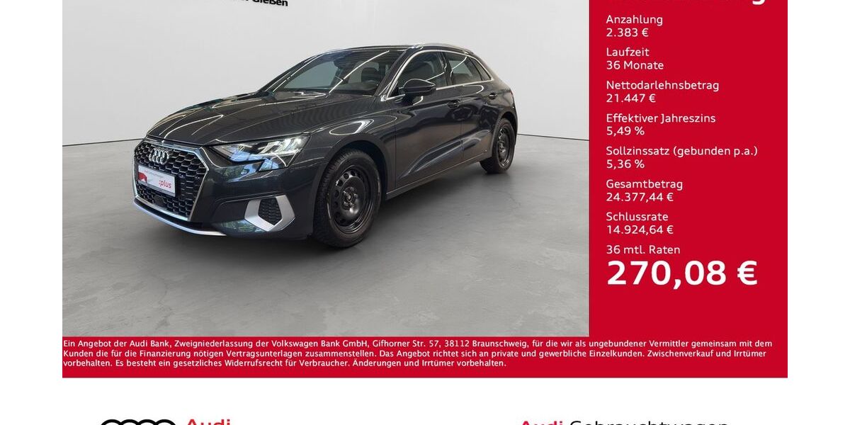 Audi A3 24.250 km 23.830 &euro; Giessen 35394