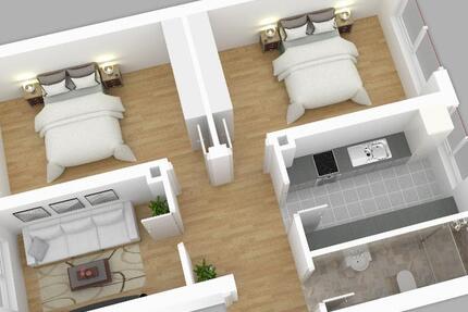 Wohnung Gießen Schlangenzahl - 3 Zimmer, 55 m&sup2;, 630&euro; | Angebot:24785018