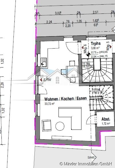 Maisonettenwohnung Butzbach - 2 Zimmer, 57 m&sup2;, 710&euro; | Angebot:25366288