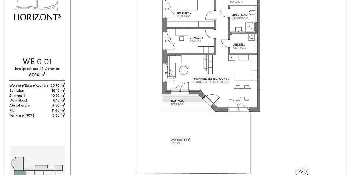 Etagenwohnung Ober-Mörlen Mörlen - 3 Zimmer, 87 m&sup2;, 437.000&euro; | Angebot:25756144