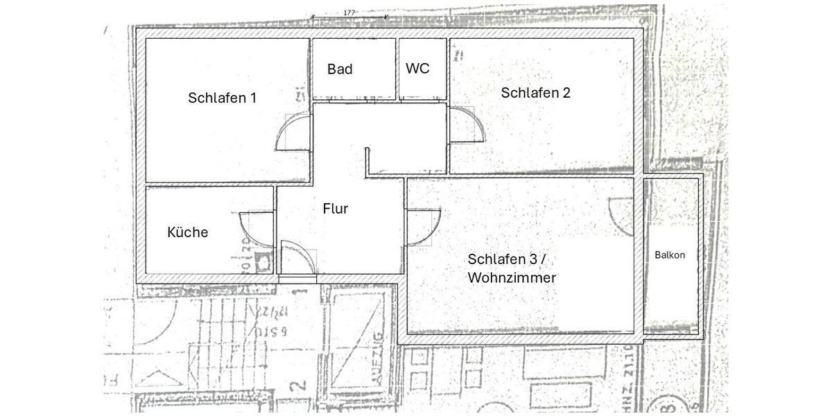 Erdgeschoßwohnung Gießen Anneröder Siedlung - 3 Zimmer, 78 m&sup2;, 289.000&euro; | Angebot:26660507