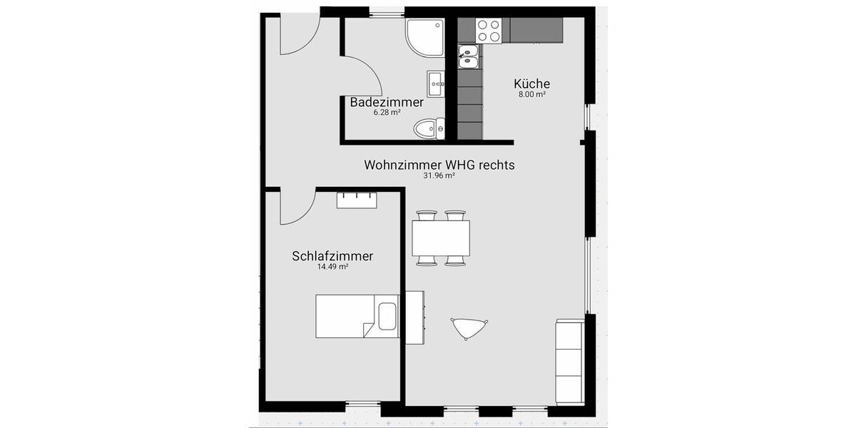 Etagenwohnung Herborn - 2 Zimmer, 65 m&sup2;, 699&euro; | Angebot:25384845