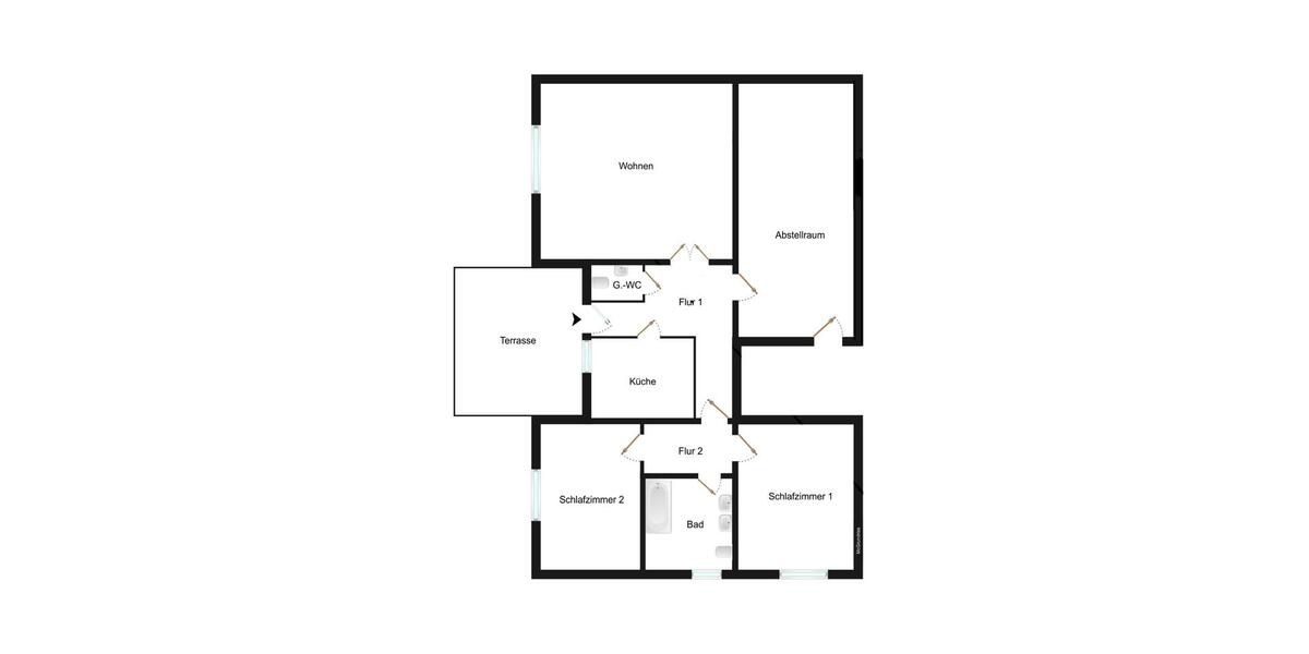 Etagenwohnung Gießen Allendorf - 3 Zimmer, 108 m&sup2;, 990&euro; | Angebot:25807433