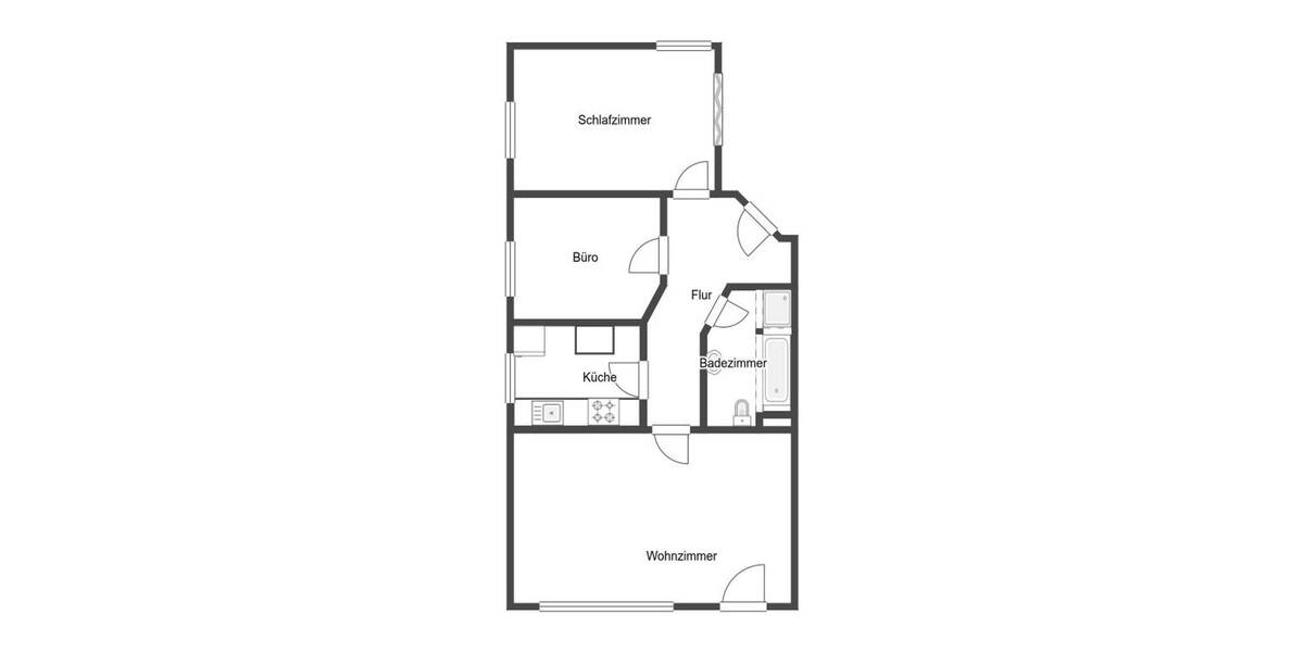 Etagenwohnung Gießen Wieseck - 3 Zimmer, 72 m&sup2;, 249.000&euro; | Angebot:26585335