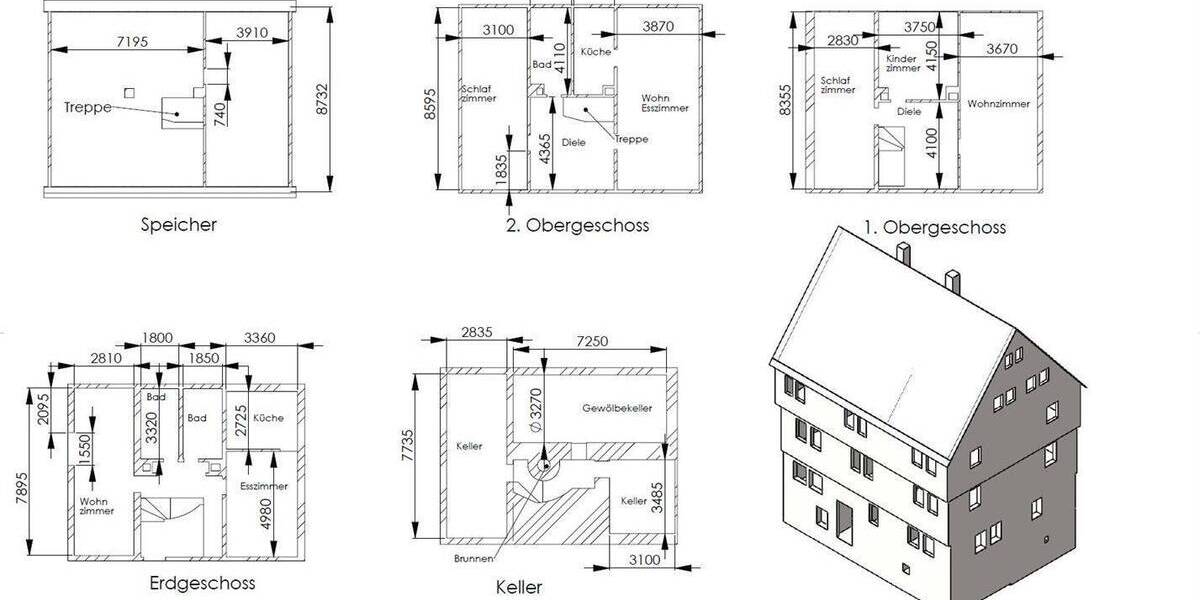 Bauernhaus, Landhaus Mittenaar Bicken - 8 Zimmer, 227 m&sup2;, 190.000&euro; | Angebot:25740426